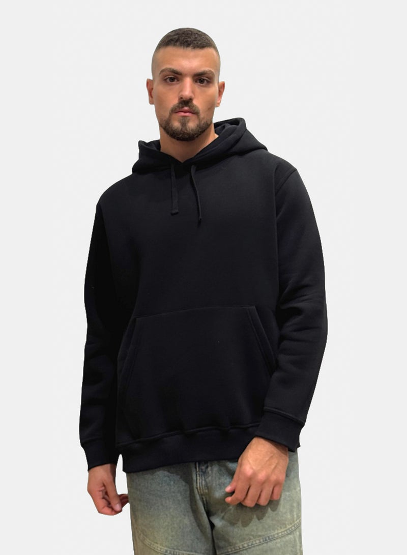 OWL MEN HOODIE DARKNESS BLACK - Image 1